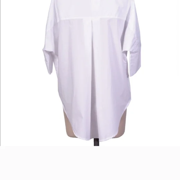 Anthropologie Crisp White Button-Down Shirt - Picture 4 of 4